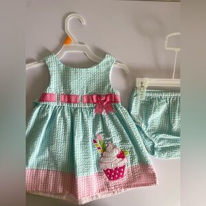 Dress with appliqué baby girl 12M
